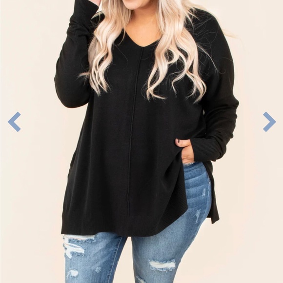 Chic Soul Black Sweater - Picture 1 of 3